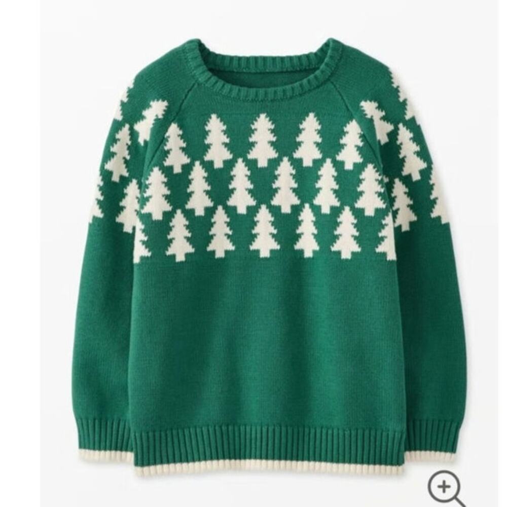 Hannah Anderson green holiday christmas tree sweater size 2T